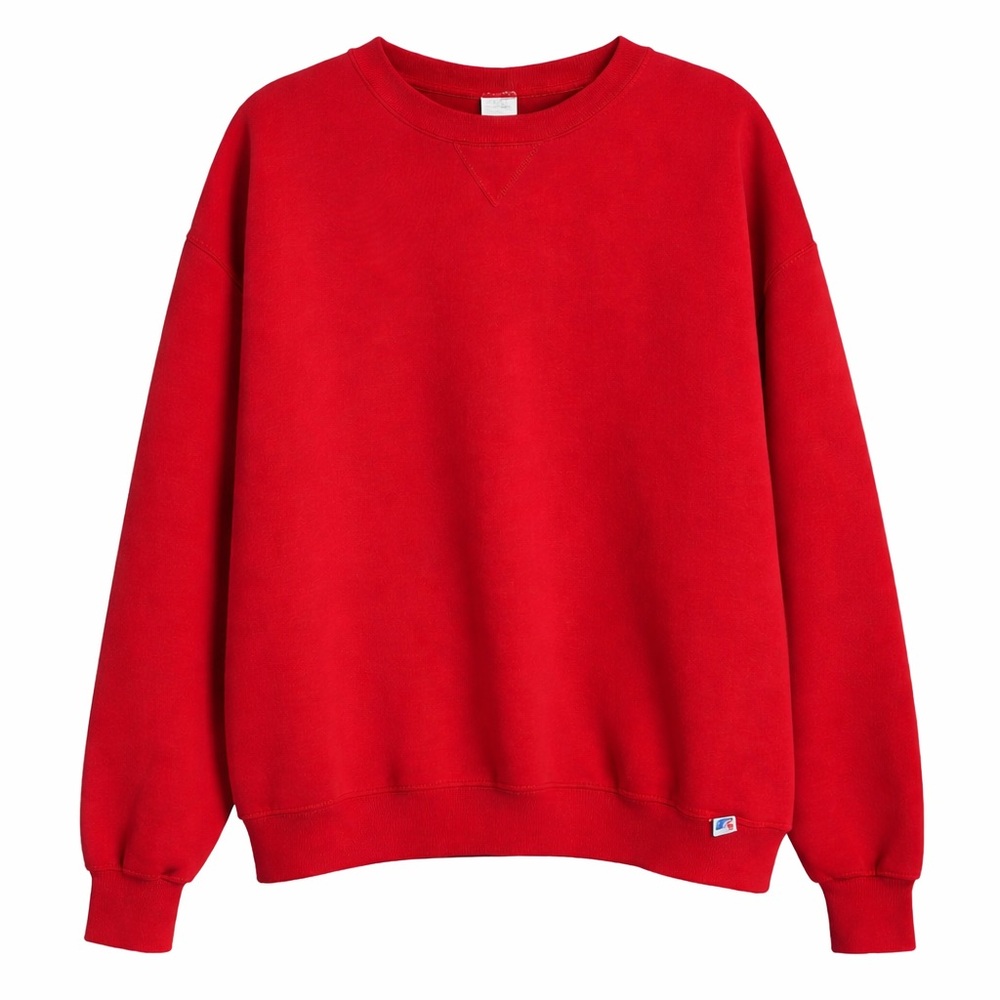 Vintage Russell Athletic Red Crewneck Sweatshirt Made in El Salvador L